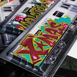 3D poster NYC Train 45 x 11 cm