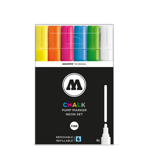Chalk Marker 4mm Neon Set 